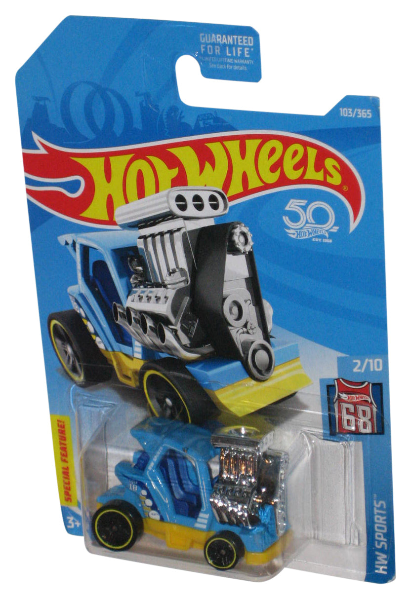 Hot Wheels HW Sports 2/10 (2017) Blue & Yellow Tee'd Off 2 Toy Car 103/365