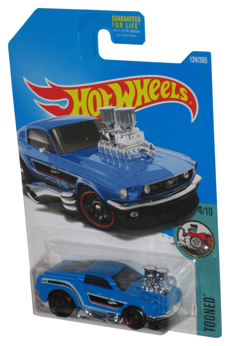 Hot Wheels Tooned 4/10 (2015) Blue '68 Mustang Toy Car 124/365