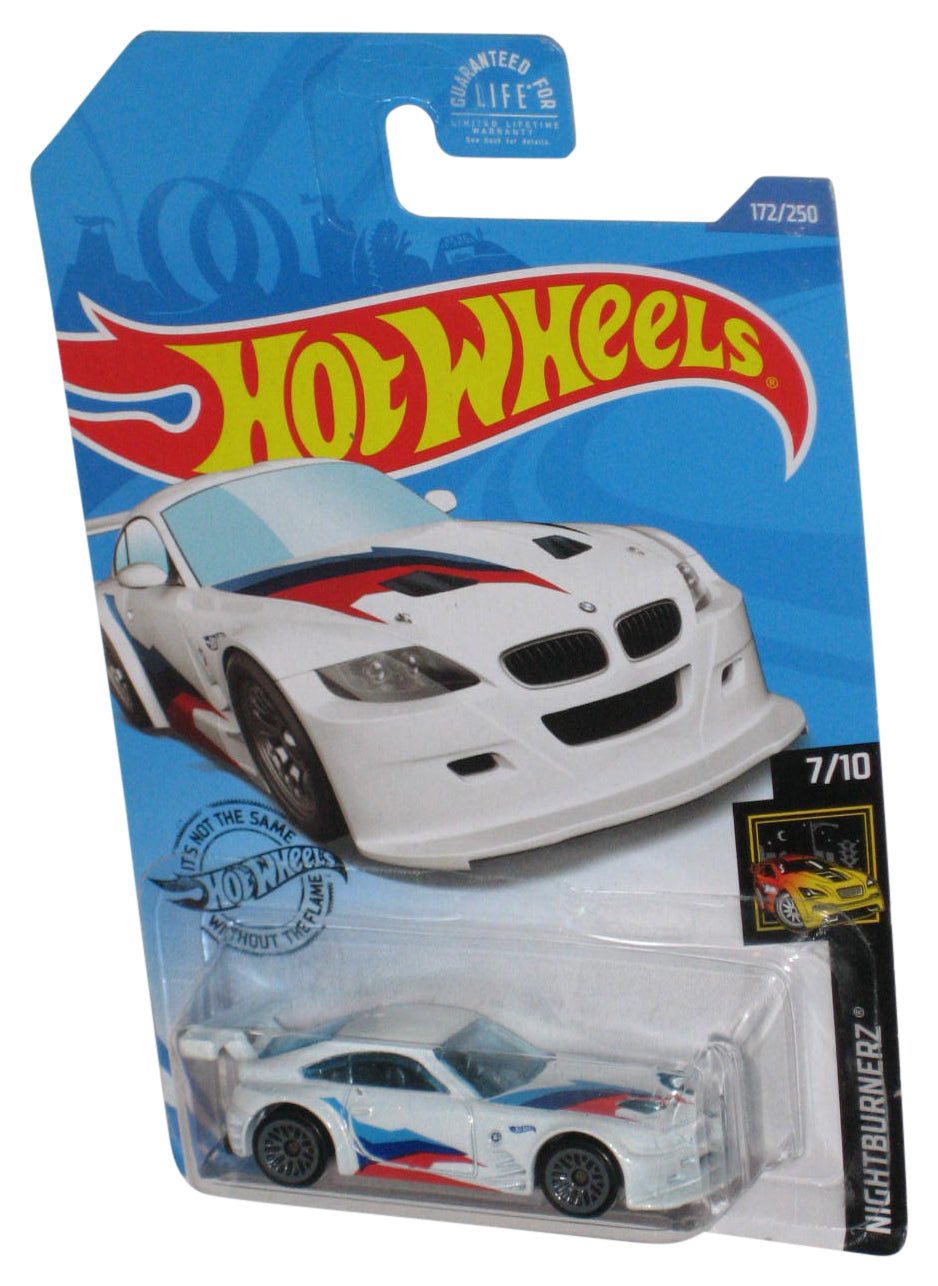 Hot Wheels Nightburnerz 7/10 (2017) White BMW Z4 M Motorsport Toy Car 172/250