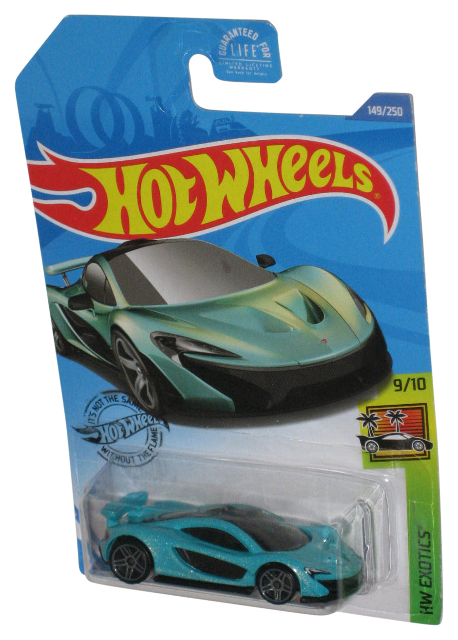 Hot Wheels HW Exotics 9/10 (2017) Teal McLaren P1 Toy Car 149/250