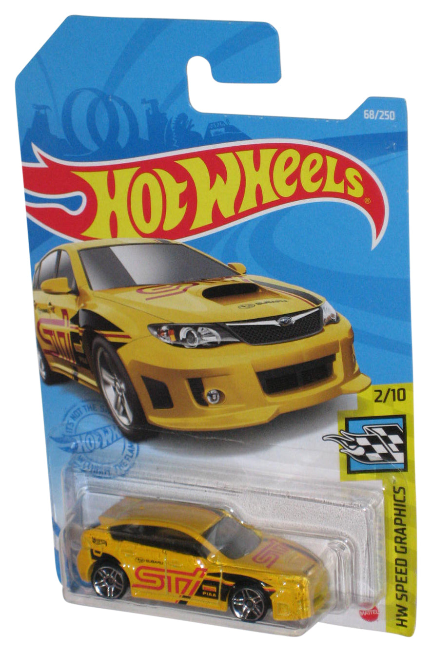 Hot Wheels HW Speed Graphics 2/10 (2020) Yellow Subaru WRX STI Toy Car 68/250