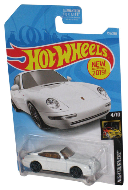 Hot Wheels Nightburnerz 4/10 (2019) White '96 Porsche Carrera Toy Car 155/250