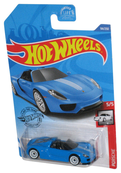 Hot Wheels Blue Porsche 918 Spyder (2017) 5/5 Die-Cast Toy Car 94/250