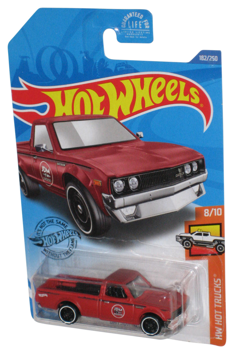 Hot Wheels HW Hot Trucks 8/10 (2017) Red Datsun 620 Toy 182/250 - (Light Red)