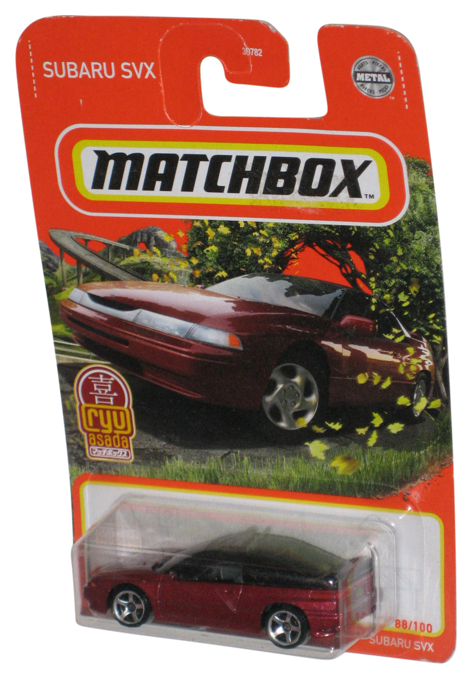Matchbox Subaru SVX Ryu Asada (2021) Red Die-Cast Toy Car 88/100