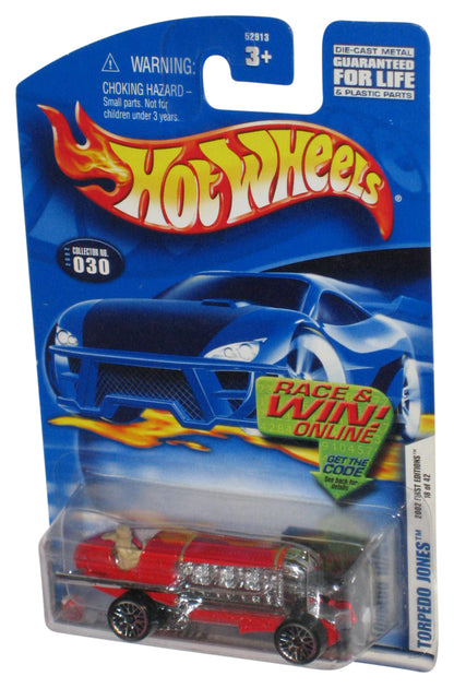 Hot Wheels 2002 First Editions Red Torpedo Jones Toy Car #030