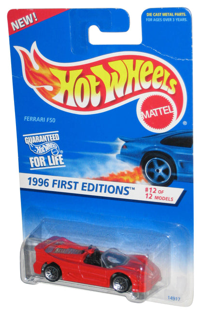 Hot Wheels 1996 First Editions Mattel Ferrari F50 Red Toy Car #12/12
