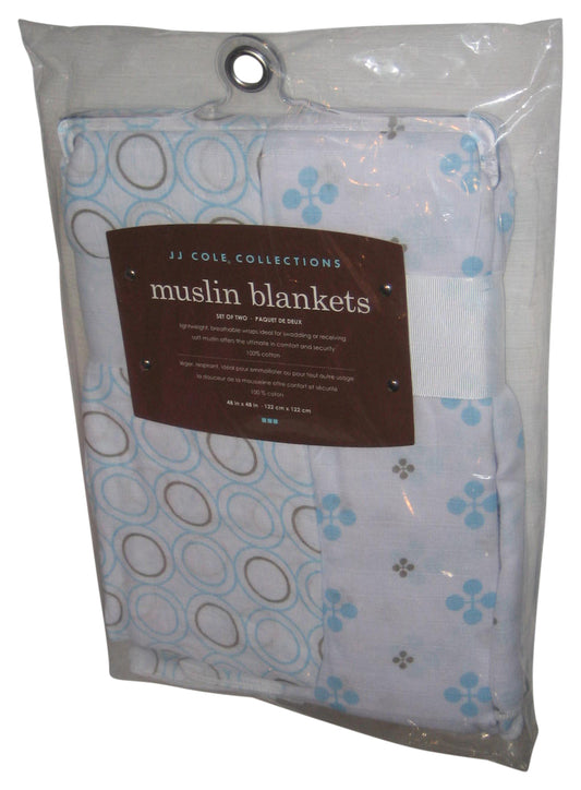 JJ Cole Collections 48x48" Jacks Muslin Blankets Set of 2