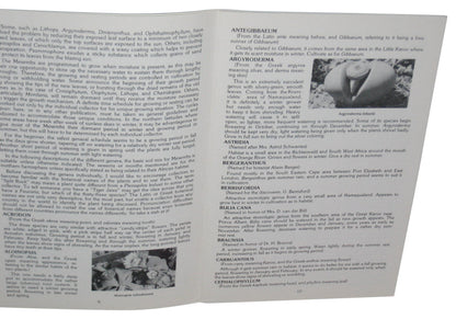 Growing The Mesembs Paperback Book - (Ed Storms)