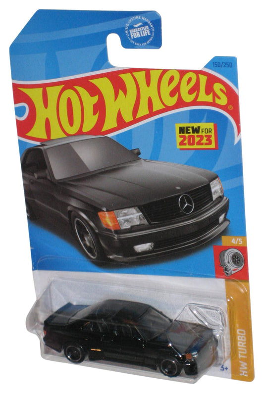 Hot Wheels HW Turbo 4/5 (2023) Black '89 Mercedes-Benz 5650 SEC AMG Toy Car 150/250