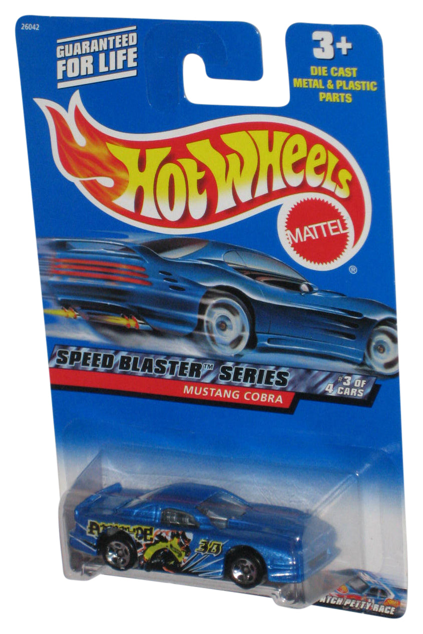 Hot Wheels Speed Blaster Series 3/4 (2000) Blue Mustang Cobra Toy Car #039