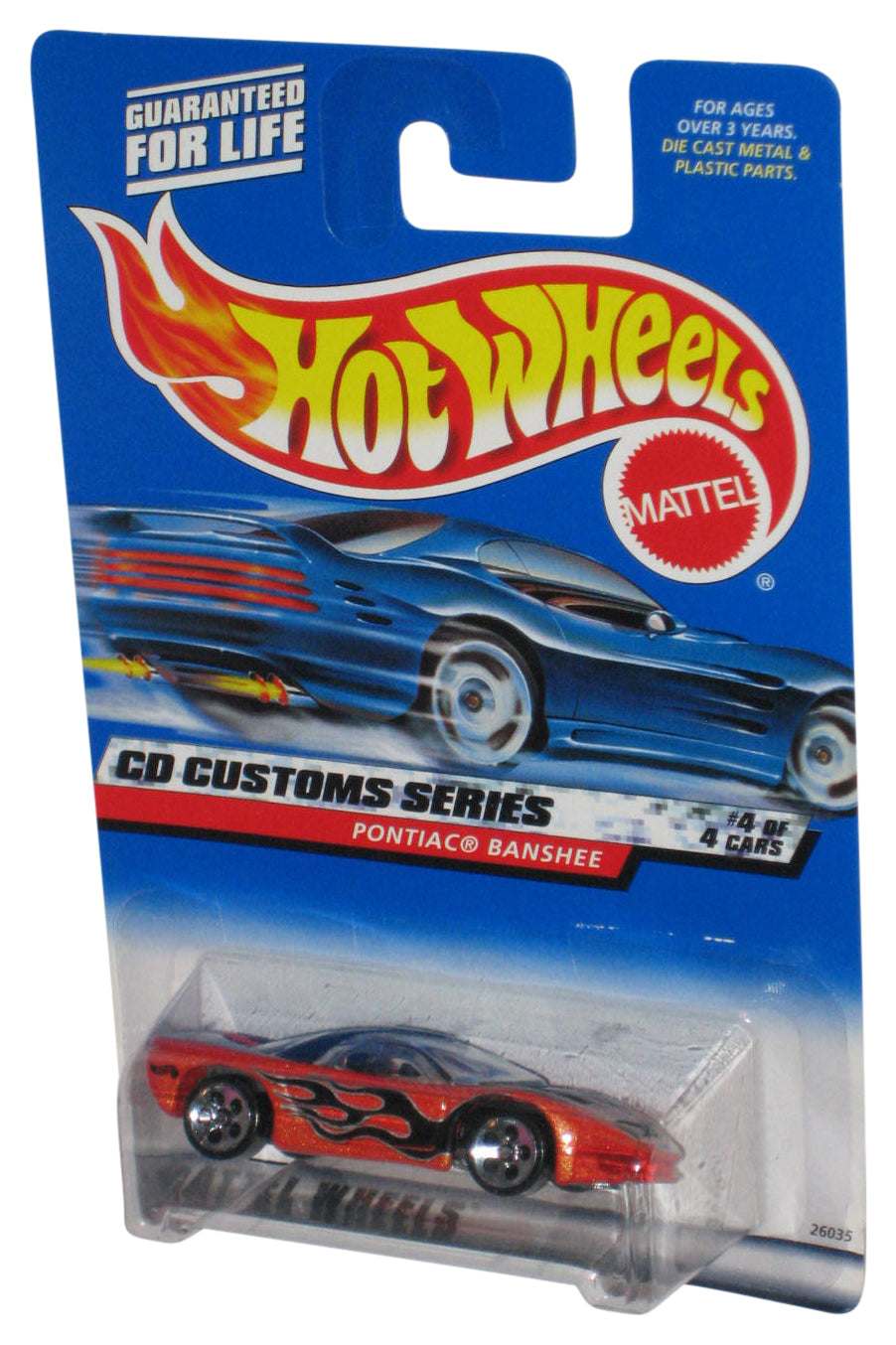 Hot Wheels CD Custom Series (1999) Orange Pontiac Banshee Toy Car 4/4