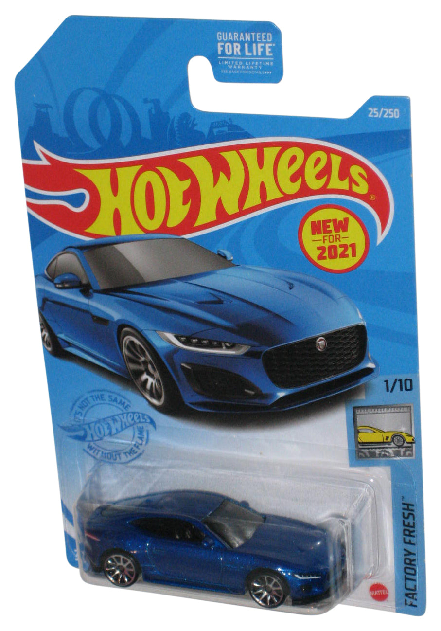 Hot Wheels Factory Fresh 1/10 (2021) Blue 2020 Jaguar F-Type Toy Car 25/250