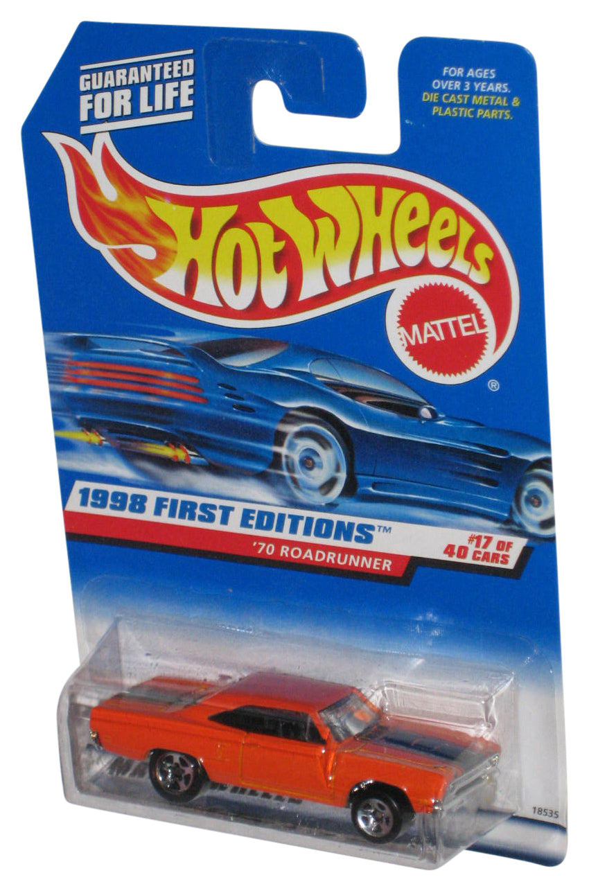 Hot Wheels 1998 First Editions 17/40 Orange '70 Roadrunner Toy Car #661