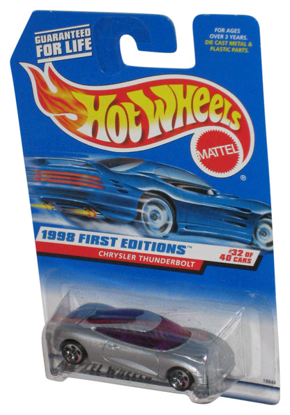 Hot Wheels 1998 First Editions 32/40 Silver Chrysler Thunderbolt Toy Car #671