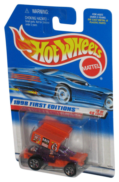 Hot Wheels 1998 First Editions 2/48 Slideout Orange & Purple Toy Car 640