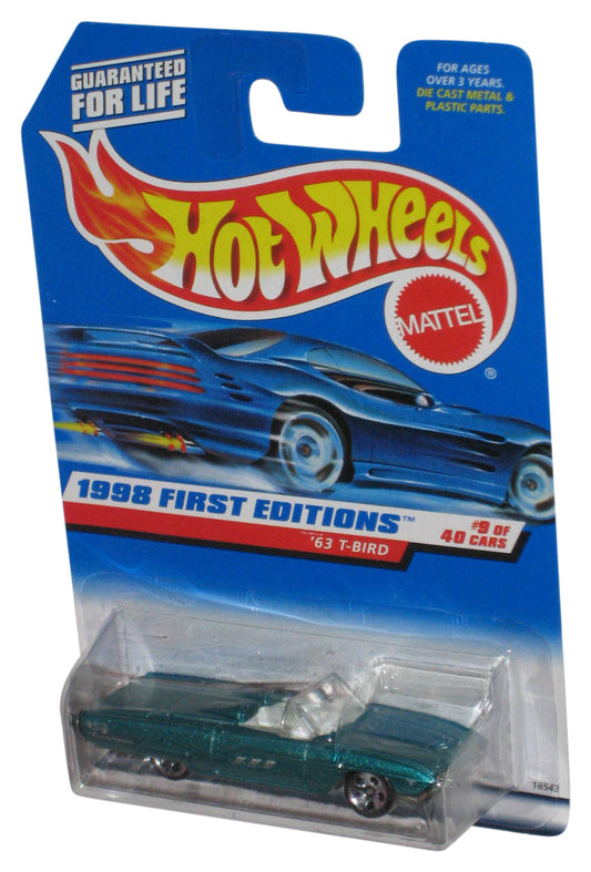 Hot Wheels 1998 First Editions 9/40 Green '63 T-Bird Toy Car #644