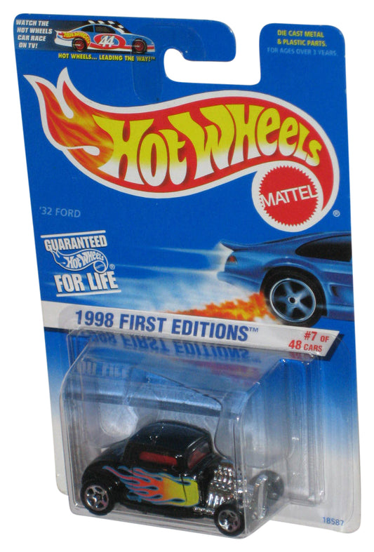 Hot Wheels 1998 First Editions 7/48 Black '32 Ford Toy Car #636