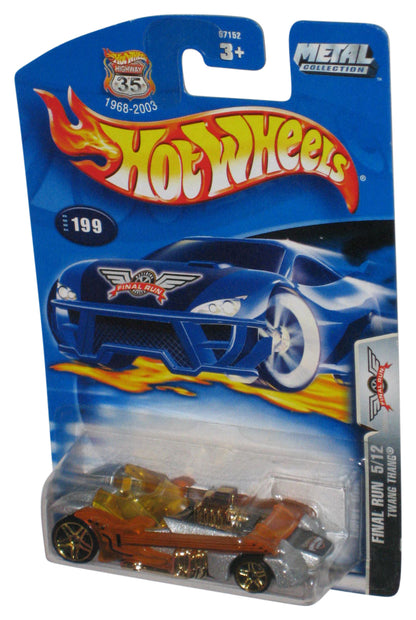 Hot Wheels Final Run 5/12 Twang Thang (2003) Orange & Silver Toy Car #199
