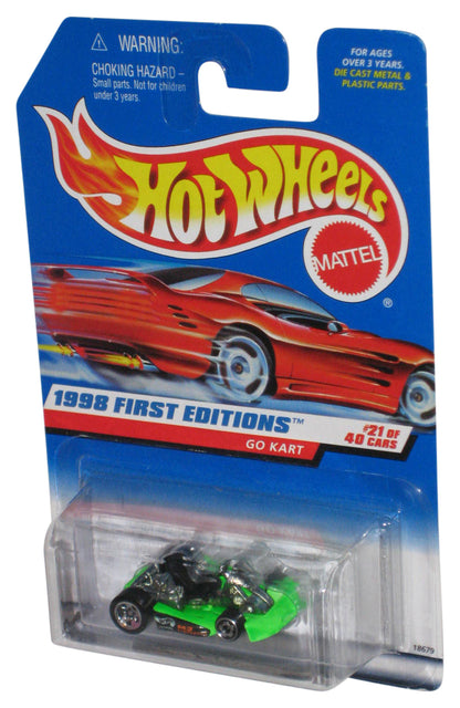 Hot Wheels 1998 First Editions 21/40 Green Go Kart Toy Car #651