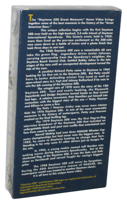 Daytona 500 Great Moments (1998) Vintage VHS Tape