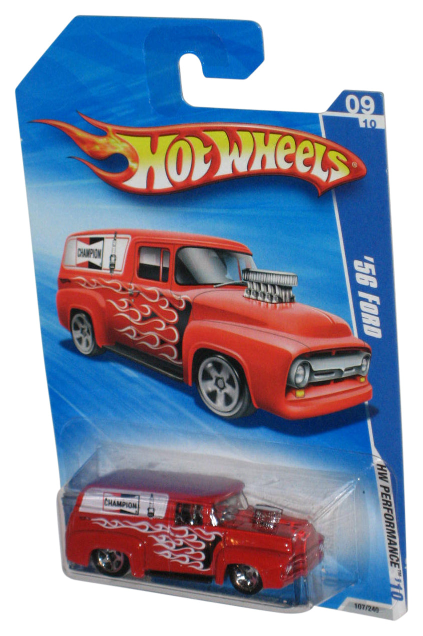 Hot Wheels Red '56 Ford (2009) HW Performance Toy Car 107/240