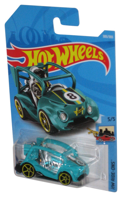Hot Wheels Kick Kart (2017) HW Ride-Ons 5/5 Teal Blue Toy Car 305/365