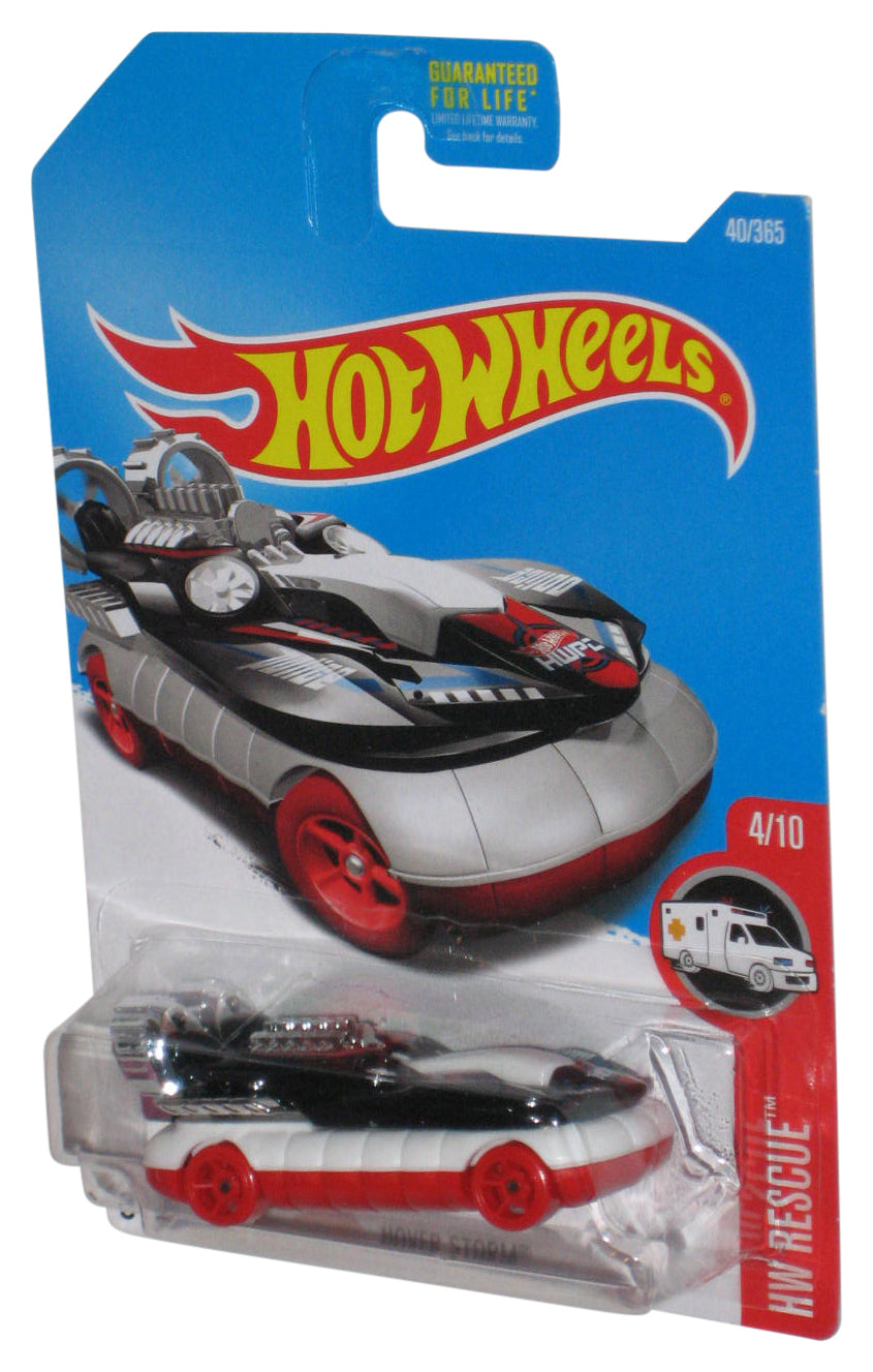 Hot Wheels HW Rescue 4/10 (2015) Black White & Red Hover Storm Toy Car 40/365