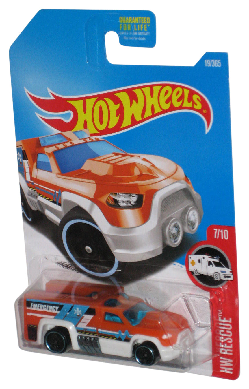 Hot Wheels HW Rescue 7/10 (2015) Orange Rescue Duty Toy Truck 19/365
