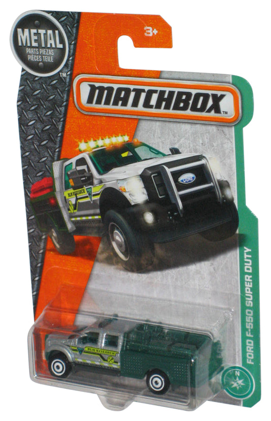 Matchbox Metal (2016) Ford F-550 Super Duty Green & Silver Toy Truck 125/125