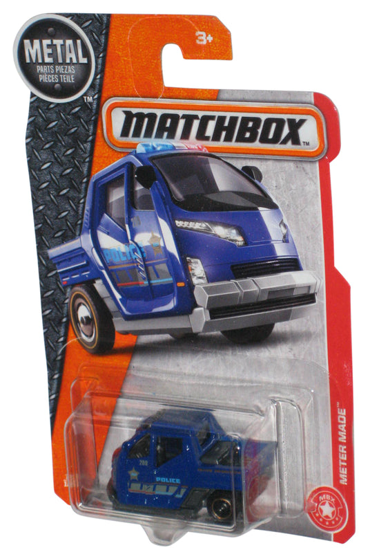 Matchbox Meter Made (2016) Mattel Blue Police Toy Car 70/125