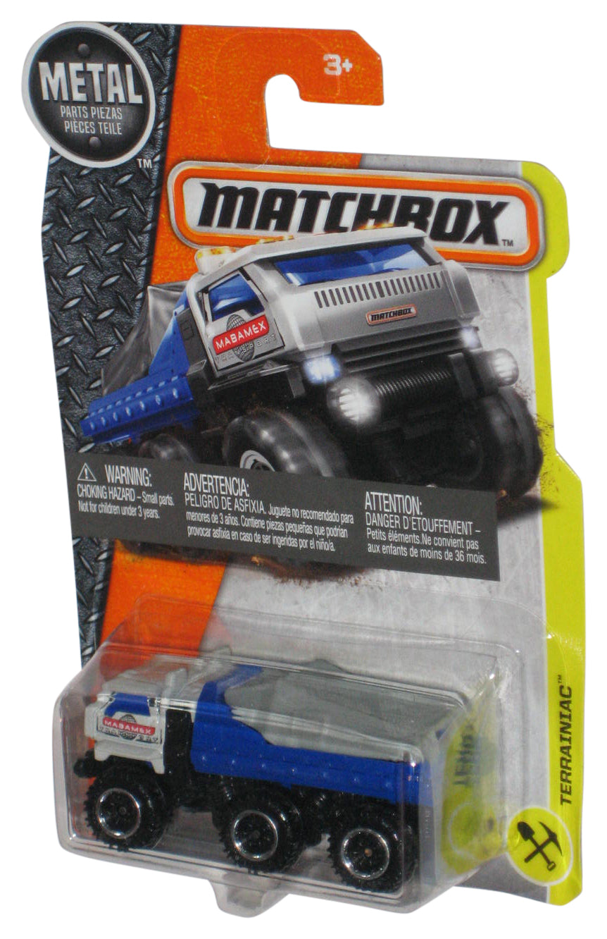 Matchbox Terrainiac (2016) Blue & Silver Construction Toy Truck 43/125