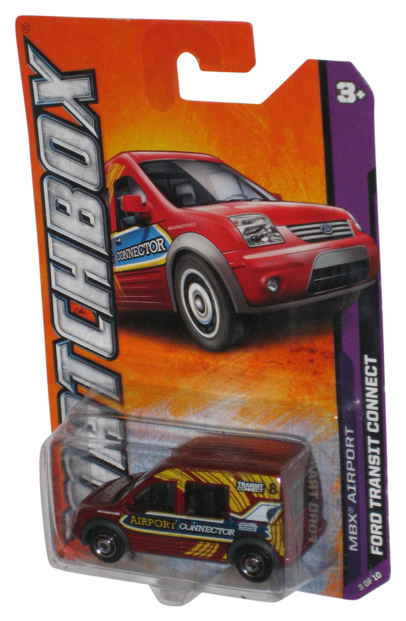 Matchbox MBX Airport 3/10 (2011) Red Ford Transit Connect Toy Car 3/120