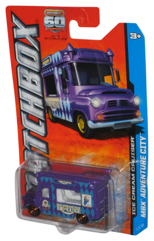 Matchbox MBX Adventure City (2012) Ice Cream Cruiser Purple Toy Truck 32/120