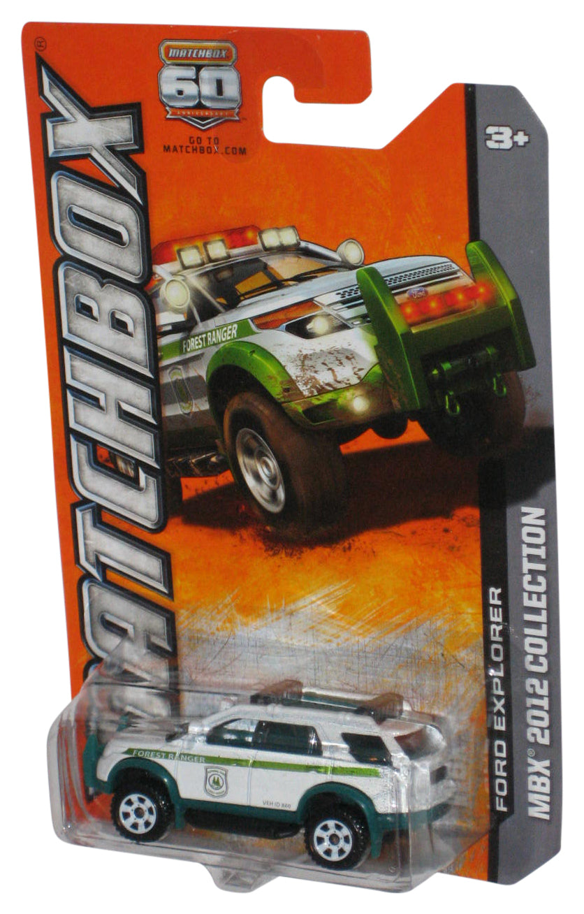Matchbox MBX 2012 Collection White Forest Ranger Ford Explorer Toy Car 118/120