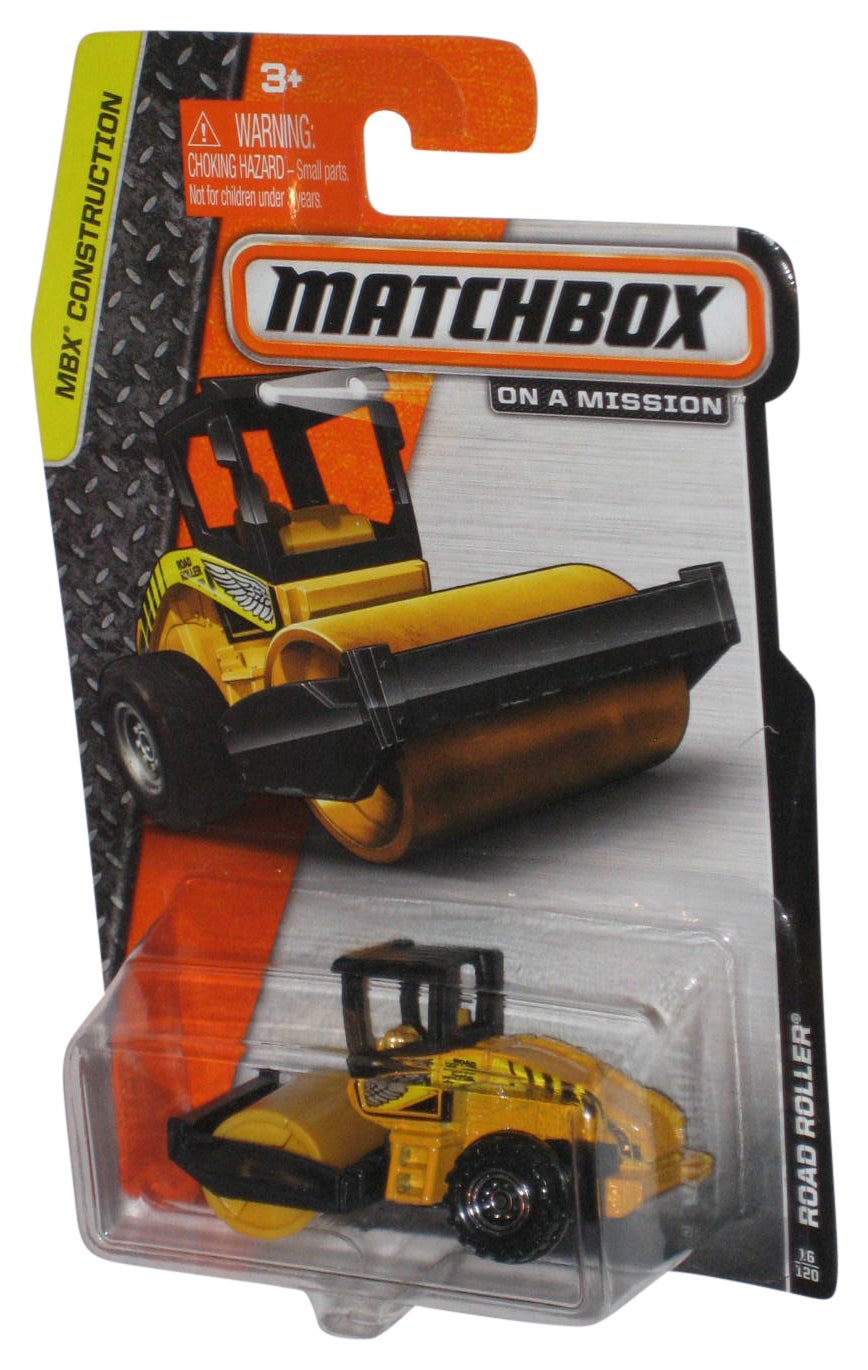 Matchbox MBX Construction (2013) Yellow Road Roller Toy 16/120