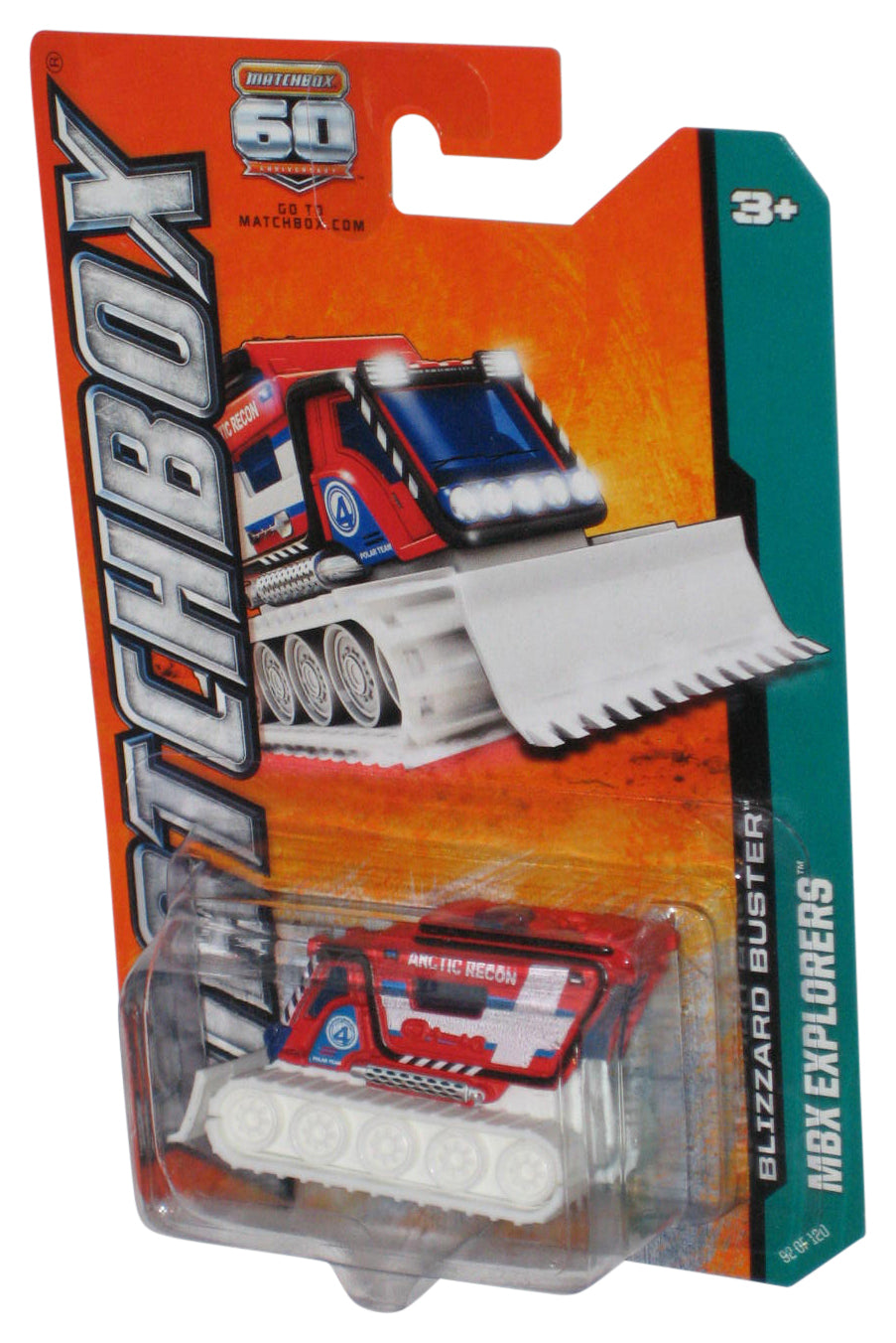 Matchbox MBX Explorers (2012) Red & White Blizzard Buster Toy 92/120