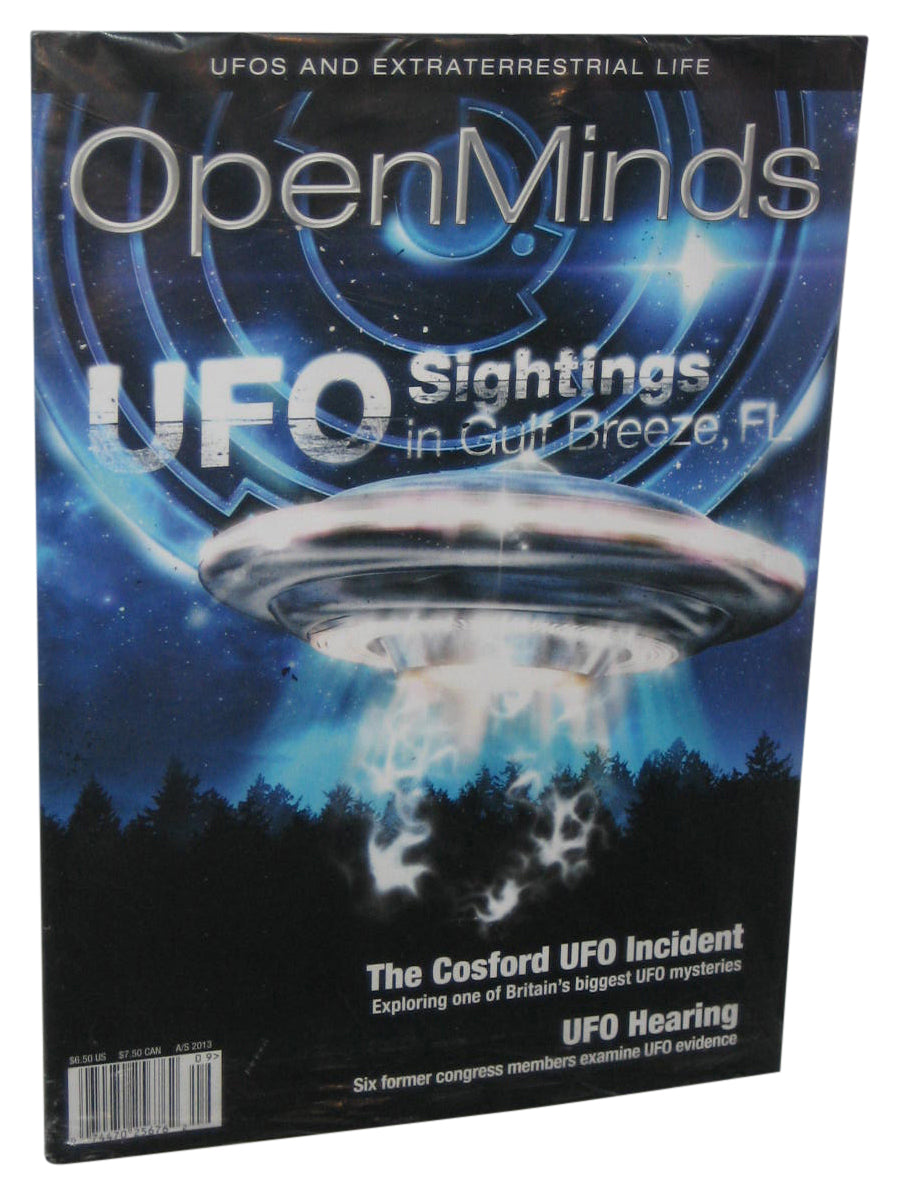 Open Minds UFO Sightings In Gulf Breeze FL August / September 2013 Magazine Book