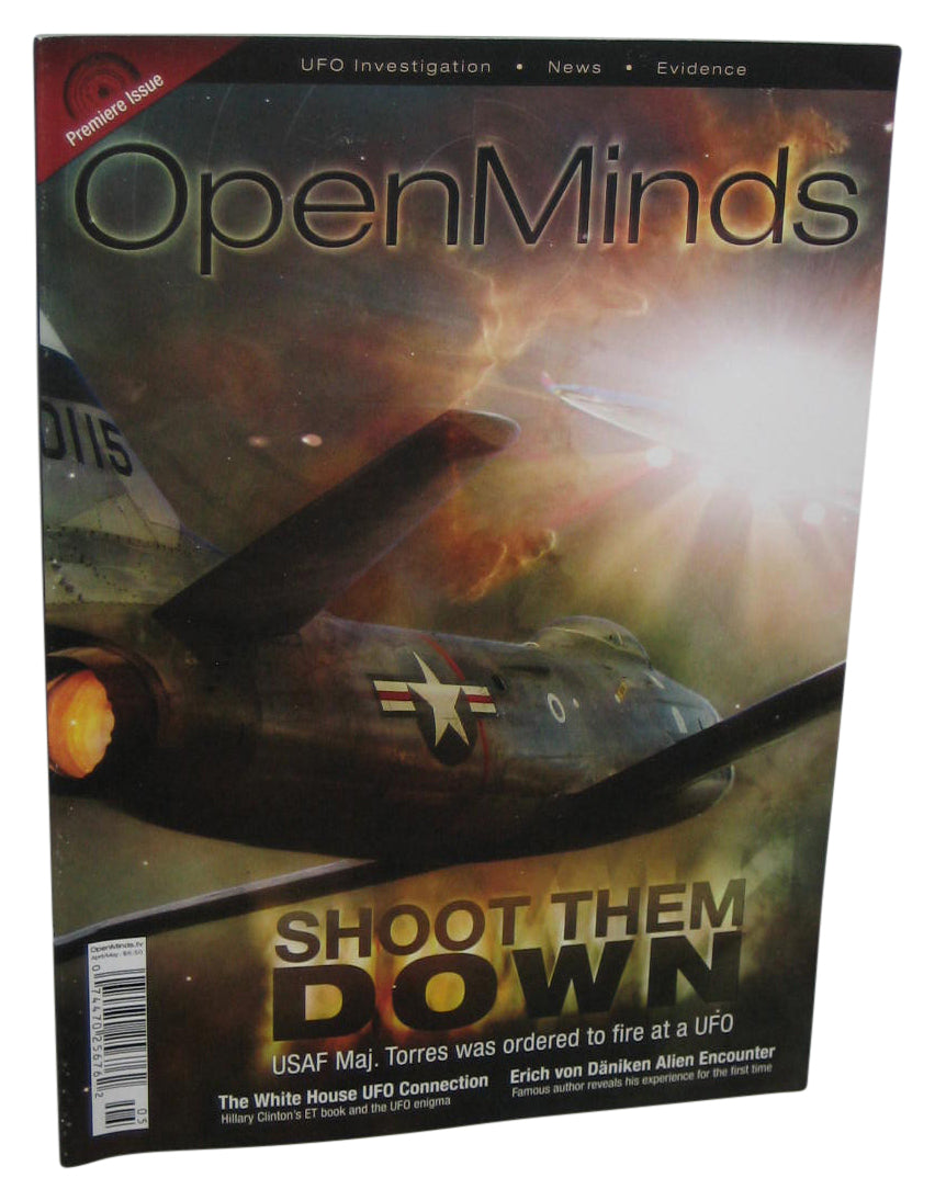 Open Minds Premiere Issue Shoot Them Down April / May 2011 Magazine Book