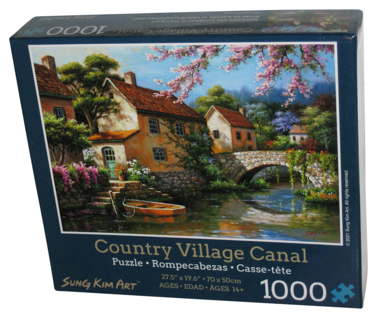 Sung Kim Art Landscape Art Country Village Canal 1000pc Jigsaw Puzzle