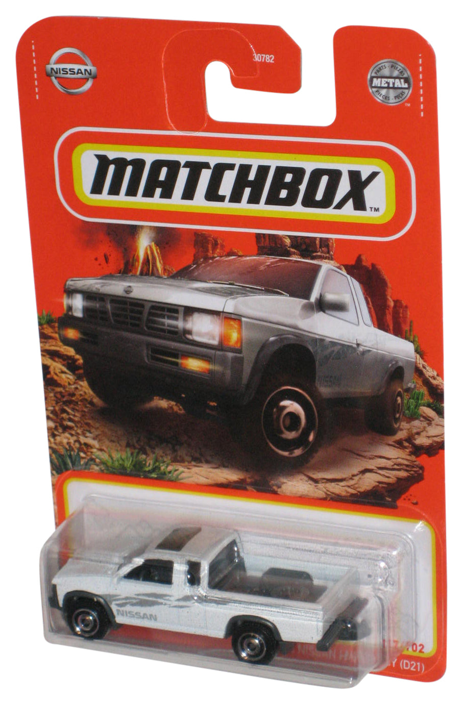 Matchbox White '95 Nissan Hardbody D21 (2022) Die-Cast Metal Toy Truck 17/102