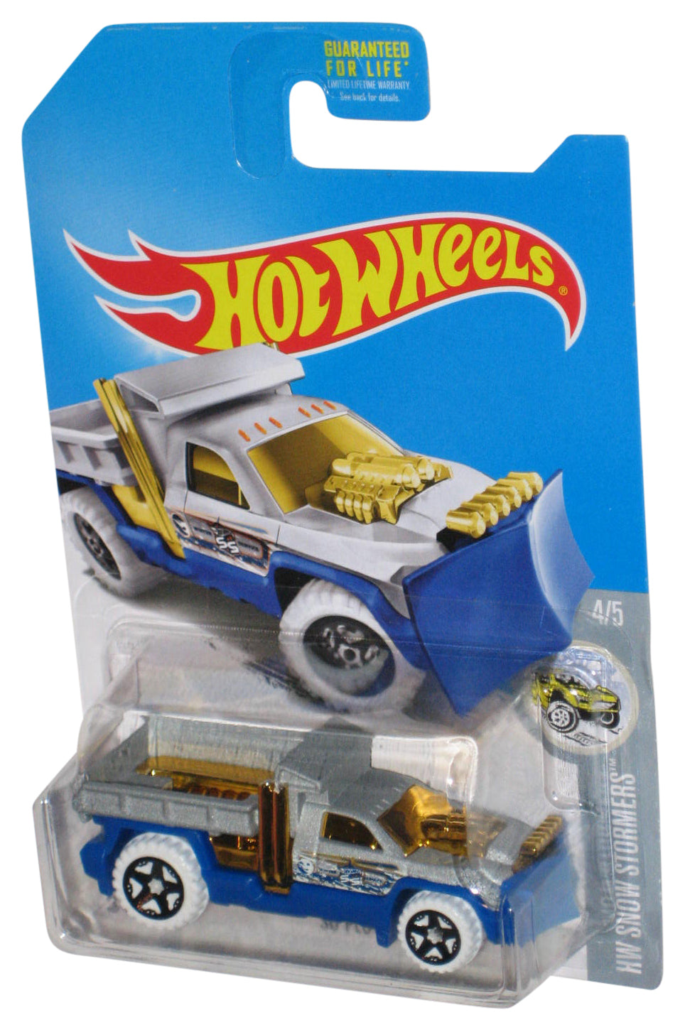 Hot Wheels HW Snow Stormers 4/5 (2015) Blue So Plowed Toy Truck 156/250