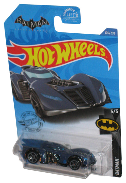 Hot Wheels Batman 5/5 (2017) Dark Blue Arkham Asylum Batmobile Car 106/250