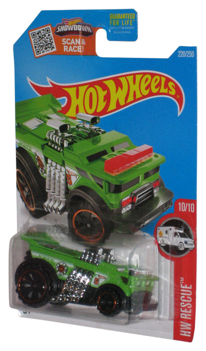 Hot Wheels HW Rescue 10/10 (2015) Green Backdrafter Toy Car 220/250