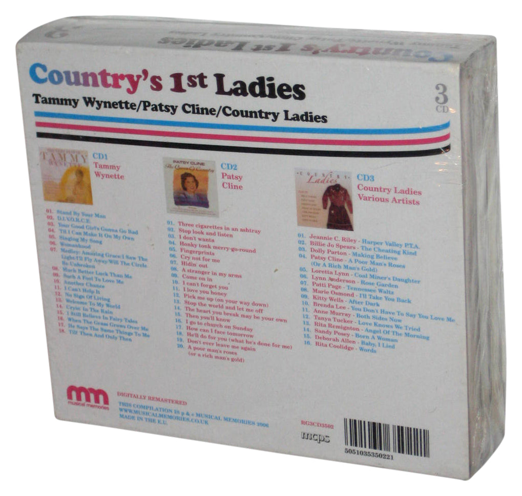 Country's 1st Ladies Audio Music 3CD Box Set - (Tammy Wynette / Patsy Cline)