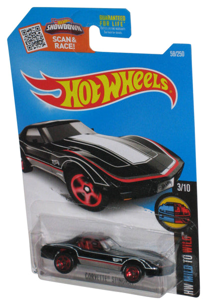 Hot Wheels HW Wild To Wild 3/10 Black Corvette Stingray Toy Car 58/250
