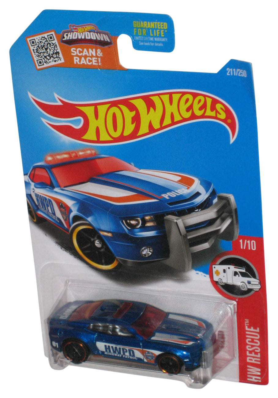 Hot Wheels HW Rescue 1/10 (2015) Blue '10 Camaro SS Toy Car 211/250
