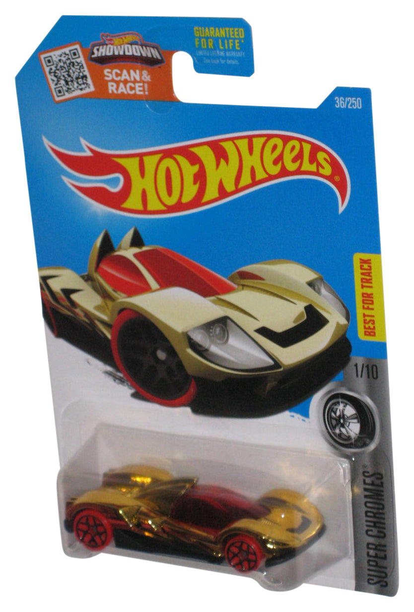 Hot Wheels Super Chromes 1/10 (2015) Gold Teegray Toy Car 36/250