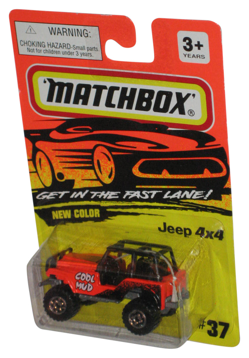 Matchbox Get In The Fast Lane (1994) New Color Jeep 4x4 Cool Mud Toy #37