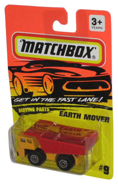 Matchbox Get In The Fast Lane (1994) Orange & Red Earth Mover Toy #9